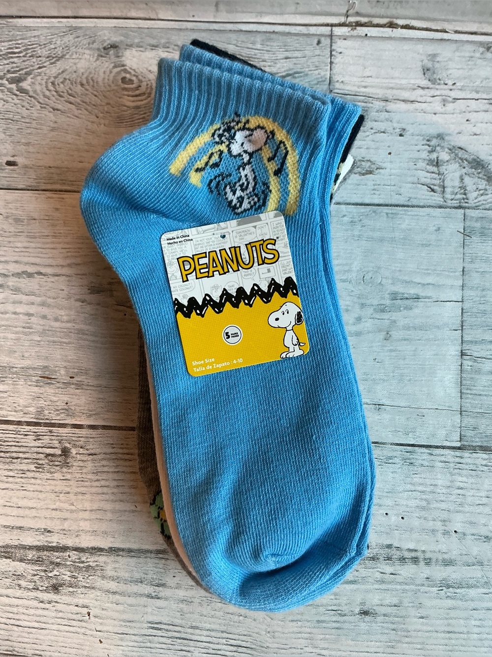 Peanuts 5 Pair Women’s Size 4-10 Snoopy Ankle Socks